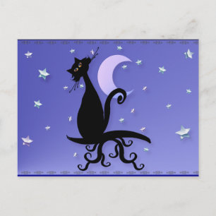 Midnight Kat Briefkaart