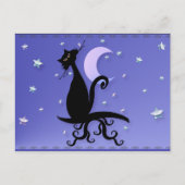 Midnight Kat Briefkaart (Voorkant)