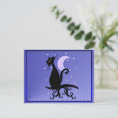 Midnight Kat Briefkaart (Staand voorkant)
