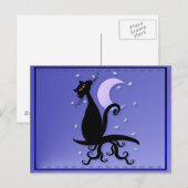 Midnight Kat Briefkaart (Voorkant / Achterkant)