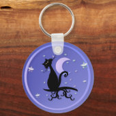 Midnight Kat Sleutelhanger (Voorkant)