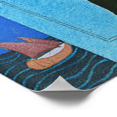 Midnight Kiss Art Deco Poster (Hoek)