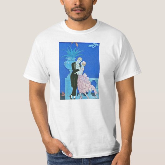 Midnight Kiss Art Deco T-shirt (Voorkant)