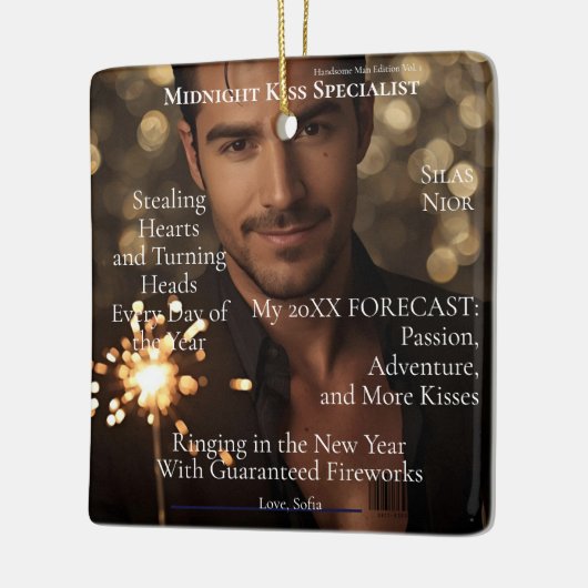 Midnight Kiss Specialis magazine boyfriend Keramisch Ornament (Links)