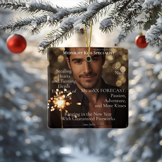 Midnight Kiss Specialis magazine boyfriend Keramisch Ornament