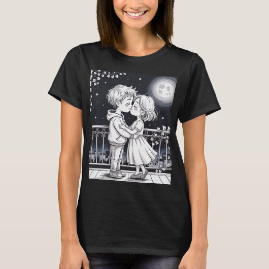 Midnight Kiss t shirt (Voorkant)
