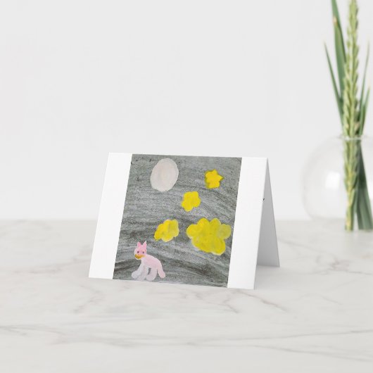 Midnight Kitty Adventure_Thinking of You Card Bedankkaart (Voorkant)