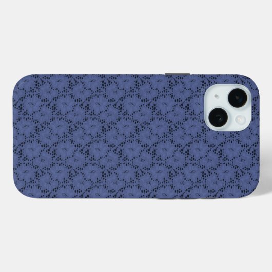 Midnight Lace Floral iPhone Case (Achterkant (horizontaal))
