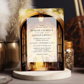 Midnight lantaarn jaren '20 Speakeasy bruiloft Kaart