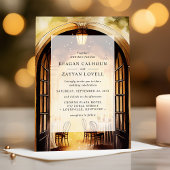 Midnight Lantern Jaren 20 Speakeasy Bruiloft Kaart