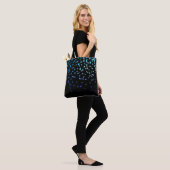 Midnight Leaves op Black Tote Bag (Op model)