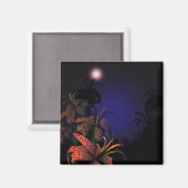 Midnight Lillies fridge magnet (Voorkant / Achterkant)
