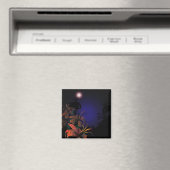 Midnight Lillies fridge magnet (Insitu (Vaatwasser))