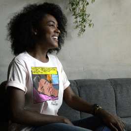 Midnight Lonely Hearts Retro Romance Comic Tri-Blend Shirt