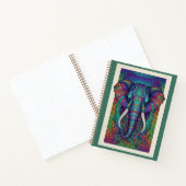 Midnight Lotus Elephant Spirit Zentangle Journal Notitieboek (Binnen)