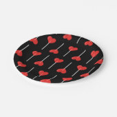 Midnight Love Suckers Red Papieren Bordje (Gekanteld)