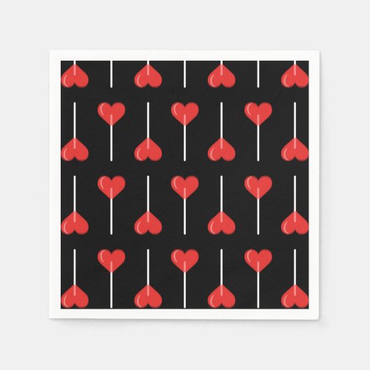 Midnight Love Suckers Red Servet (Voorkant)