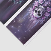 Midnight Macabre, prachtige gotische schedel in Pl Tissuepapier (Detail)