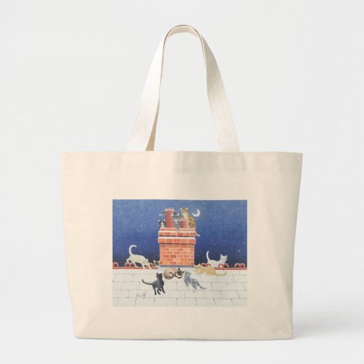 Midnight Madness Grote Tote Bag (Voorkant)