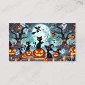 Midnight Magic: Black Cats & Pumpkins Halloween  Informatiekaartje (Voorkant)