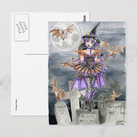 'Midnight Magic'-Briefkaart Briefkaart (Voorkant / Achterkant)