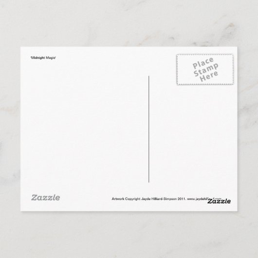 'Midnight Magic'-Briefkaart Briefkaart (Achterkant)