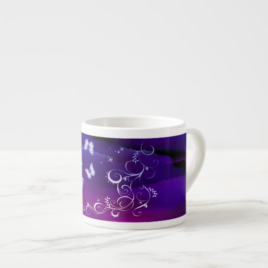 Midnight Magic Butterflies Espresso Kop (Voorkant rechts)