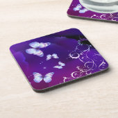 Midnight Magic Butterflies Onderzetter (Linkerzijde)