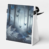 Midnight Magic en maanverlichte vleugels bruiloft Bedankdoosjes (Achterkant)