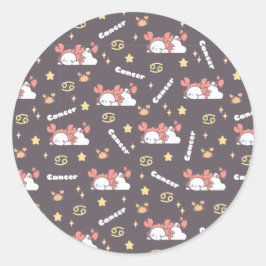 Midnight Magic - Kanker Zodiac Dreamland Ronde Sticker