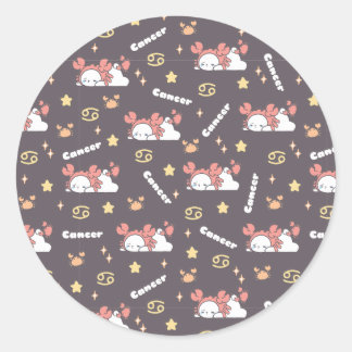 Midnight Magic - Kanker Zodiac Dreamland Ronde Sticker