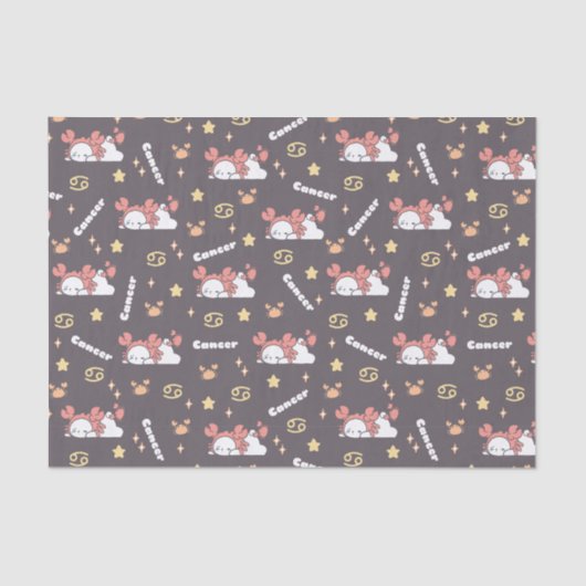 Midnight Magic - Kanker Zodiac Dreamland Tissuepapier (Voorkant)