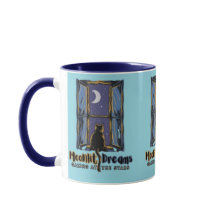 Midnight Magic: Kat in de maanverlichte lucht