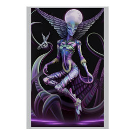 Midnight Magic of the Lunar Maiden Perfect Poster