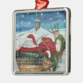 Midnight Magic Submarine Santa Ornament (Links)
