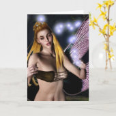 Midnight Magic  Wenskaart Kaart (Gele Bloem)