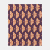 Midnight Magic: Witchy Night Moth Fleece Deken (Voorkant)