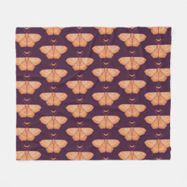 Midnight Magic: Witchy Night Moth Fleece Deken