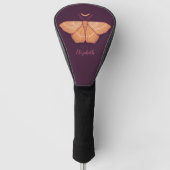 Midnight Magic: Witchy Night Moth Golfheadcover (Voorkant)