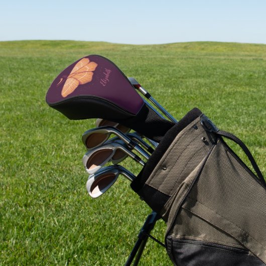 Midnight Magic: Witchy Night Moth Golfheadcover (Insitu)