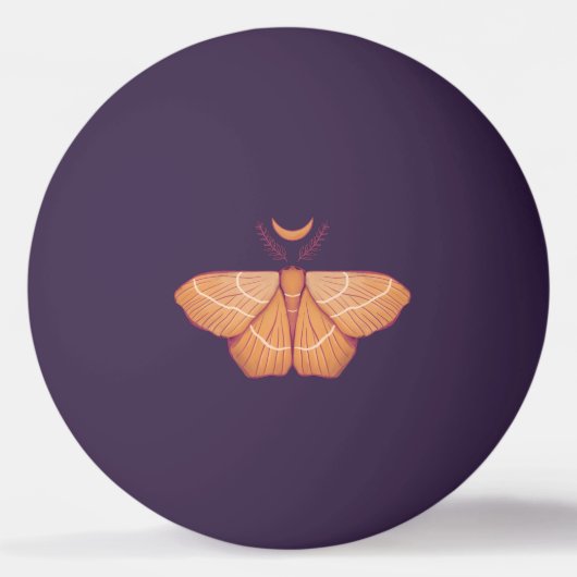 Midnight Magic: Witchy Night Moth Pingpongbal (Voorkant)