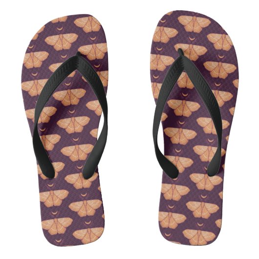 Midnight Magic: Witchy Night Moth Teenslippers (Voetbed)