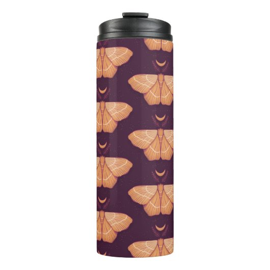 Midnight Magic: Witchy Night Moth Thermosbeker (Voorkant)