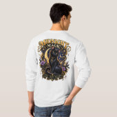 Midnight Magic Zwarte Kat T-Shirt | (Achterkant volledig)
