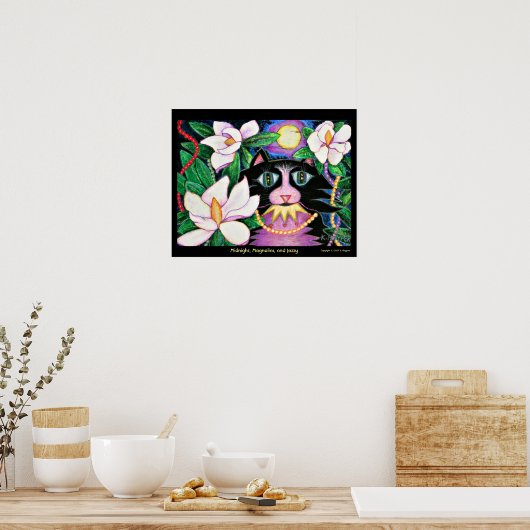 Midnight, Magnolias en Jazzy Poster (Keuken)