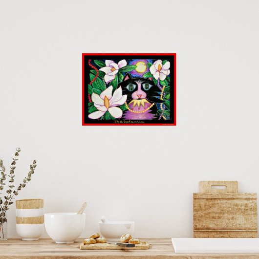 Midnight, Magnolias en Jazzy Poster (Keuken)