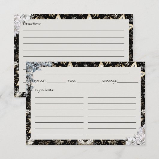 Midnight Majesty Recept Kaart (Voorkant / Achterkant)