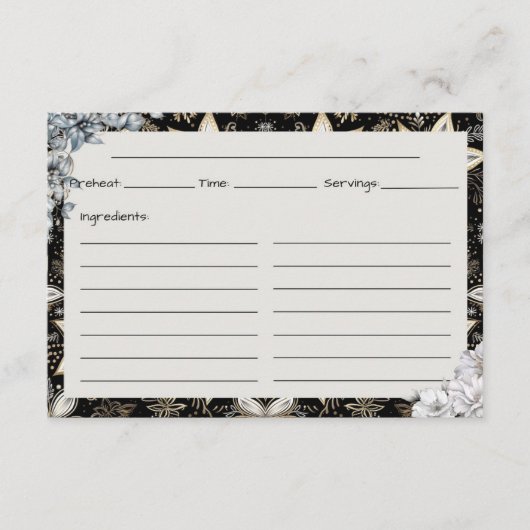 Midnight Majesty Recept Kaart (Voorkant)