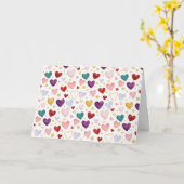 Midnight Majesty Watercolor Hearts Kaart (Gele Bloem)