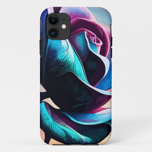 Midnight Majesty's The Dark Beauty of Black Rozen Case-Mate iPhone Case (Achterkant)